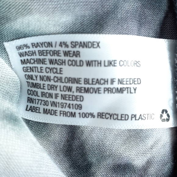 Knox Rose Sleeveless Top M Peplum Tie Dye 496 - Picture 5 of 5